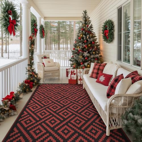 GENIMO Outdoor Rug, Waterproof Plastic Rugs - Image 2