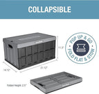 CleverMade Collapsible Storage Bin - 46L - Stone - Image 2