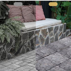 DIY Stone Tile Deck Tile, Durable Patio Garden Interlocking Decking12 6PCS - Image 4