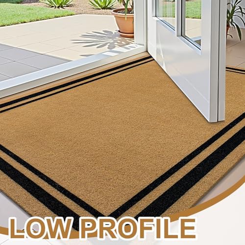 OLANLY Front Door Mat 30x17, Low Profile Doormat - Image 4