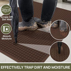 Front Door Mat Outside Entrance, Sturdy Indoor Outdoor Doormat 60x36 - Image 3