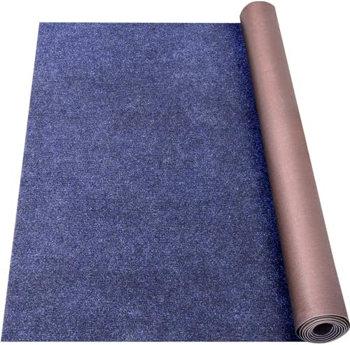 Grefinity Marine Carpet, 6 FT x 18 FT Deep Blue Indoor Outdoor Carpet by Grefinity