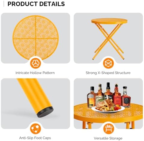 VINGLI Outdoor Folding Side Table - Image 7