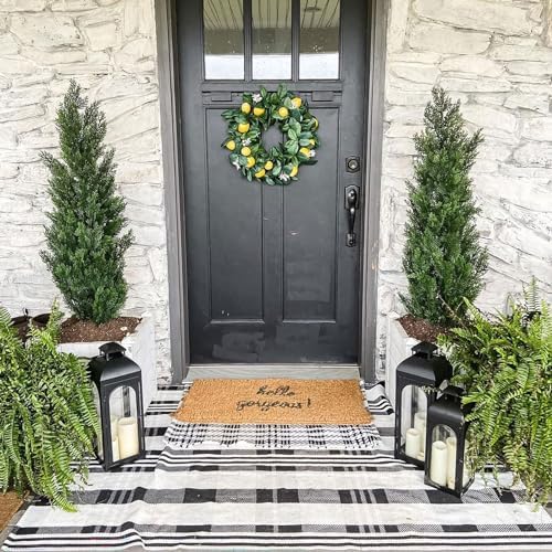Fall Décor Plaid Rug, Layering Rug - Image 2