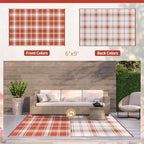 GENIMO Fall Decor Outdoor Rug, Plastic Rugs - Image 2