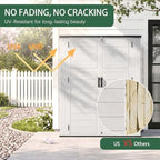 Outdoor Storage Shed Resin Waterproof Storage Cabinet - Image 4