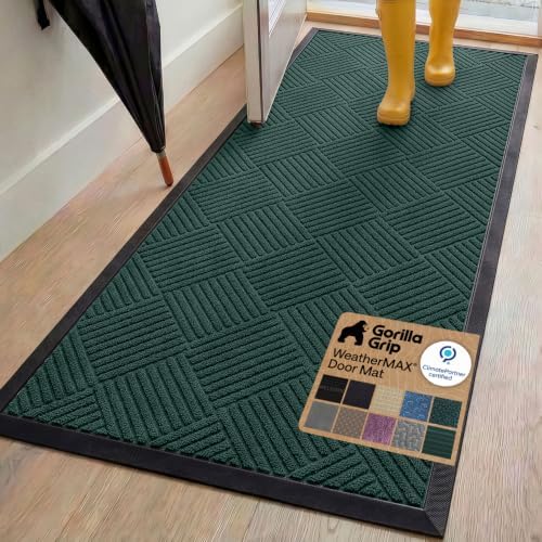 GORILLA GRIP WeatherMAX Door Mat, Indoor Outdoor Use by GorillaGrip