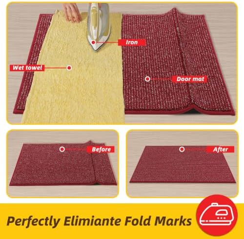 JSEI Dirt Trapper Door Mat 24" x 36", Non-Slip Washable Doormats - Image 2