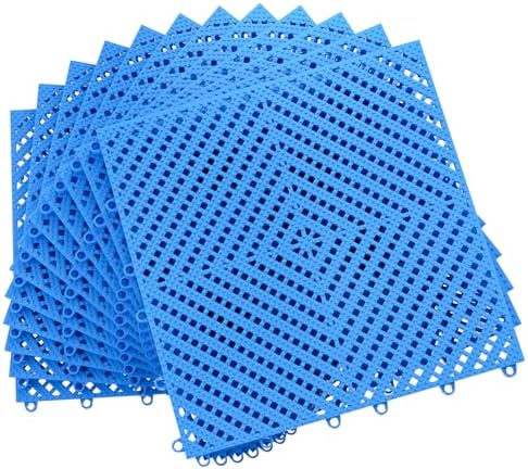 Jocoevol 12-Pcs Interlocking Tile, Indoor/Outdoor Drainage Interlocking Floor by JOCOEVOL