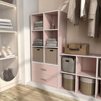 Homes: Inside + Out Apexa 6-Cube Storage Organizer Shelves, Stackable Wood - Image 6