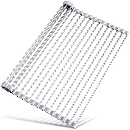 Tomorotec Roll Up Dish Drying Rack Over Sink, 304 Steel by Tomorotec