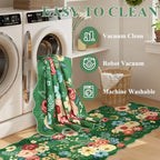 DUKINO 2x6 Runner Rug, Floral Washable Rug - Image 6