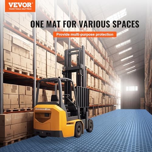 VEVOR Garage Floor Tiles 12 x 12 x 0.53 inch, Interlocking Design Ease of - Image 2