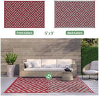 GENIMO Outdoor Rug, Waterproof Plastic Rugs - Image 3