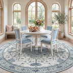 RELEANY Washable Area Rug, Round 8ft - Image 2