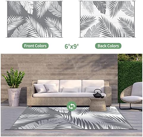 GENIMO Outdoor Rug, Waterproof Plastic Rugs - Image 2