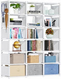 Mavivegue Book Shelf, 18 Cube Storage Organizer, DIY Bookcase White by Mavivegue