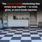 SnapLock GarageDeck 12"x12" Interlocking Garage Floor Tiles - Image 2