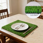 Artificial Grass Mat 12x12 Inch 8 Pack Fake Grass Turf Patch - Image 3