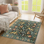 DUKINO 4x4 Square Area Rug, Washable Animal Rug - Image 6