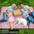 Bsmathom Waterproof Outdoor Rug 6'x9' Reversible Boho Plastic Straw Patio Deck - Image 7
