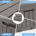 Outdoor Storage Box Waterproof, 82 Gallon Deck Box - Image 5
