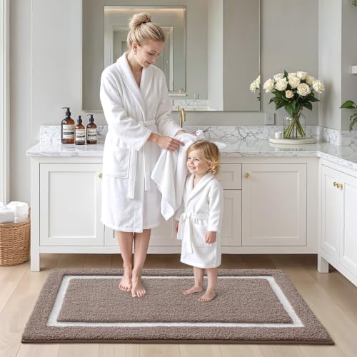 Color&Geometry Extra Soft Bathroom Rugs 44x24, Absorbent Microfiber Bath Rug - Image 4