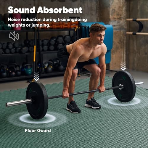 16 Pack 64 sqft Home Gym Mat, Puzzle Exercise Mat, EVA Interlocking Foam Floor - Image 6