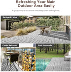 EchoDeck Interlocking Deck Tiles, 54 Pack Patio Tiles Outdoor Interlocking All - Image 5