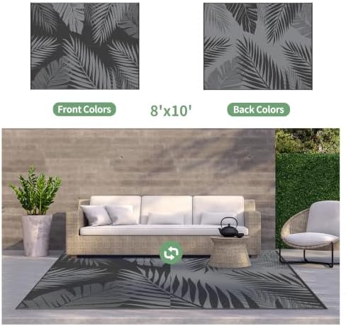 GENIMO Outdoor Rug, Waterproof Plastic Rugs - Image 2