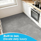 Art3d Marble Textured Click-Lock SPC Floor Tiles, Cement Grey - Image 3