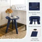 HDPS Outdoor Side Table, Small Round End Table - Image 5