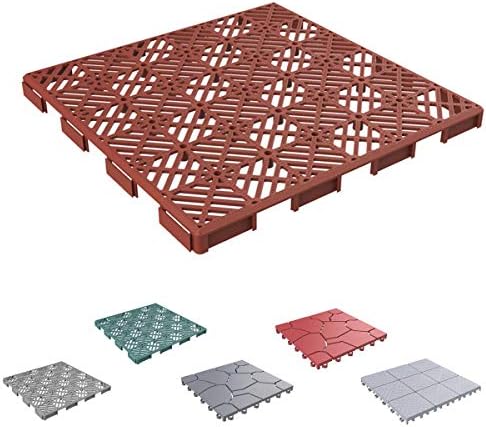 Pure Garden 50-147 Multipurpose Indoor/Outdoor Flooring Interlocking Tiles - Image 6