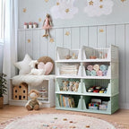 Pinkpum Green Boy Closet Organizers and Storage Stackable Plastic Drawer Basket - Image 2