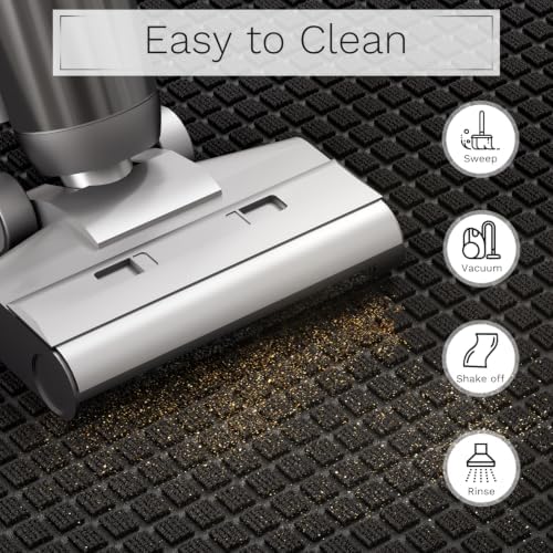 Front Door Mat, 29.5"x17" Non-Slip Heavy Duty Rubber Doormat - Image 6