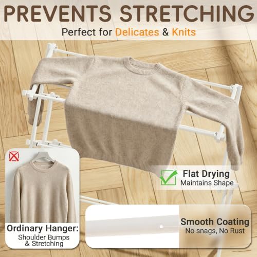 Foldable Clothes Drying Rack, Reinforced Joints - Image 6