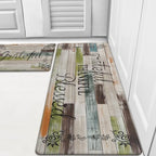HEBE Anti Fatigue Kitchen Mat Set of 2, Cushioned Kitchen Mats by HEBE