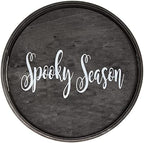 Elegant Designs HG2013-BKS Halloween Decoration Decorative 13.75'' Round Wood - Image 2