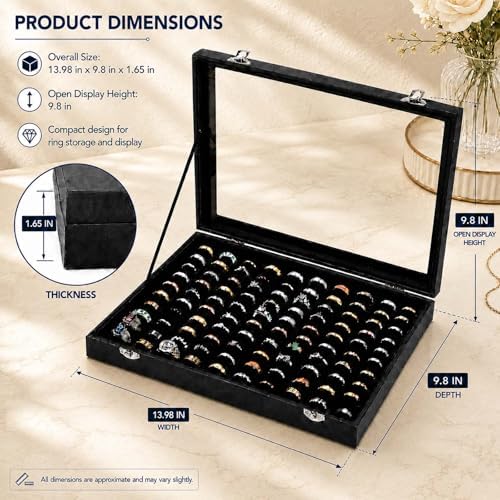 100 Slots Ring Display Case - Image 5