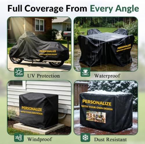 Custom Car Dust Covers Waterproof Outdoor Equipment Covers - Image 4