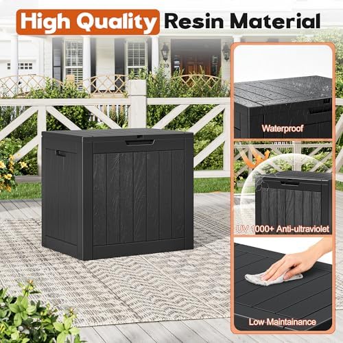 Outdoor Storage Box, Resin Deck Boxes Indoor and outdoor, Waterproof Storage - Image 4