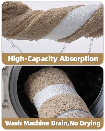 Color&Geometry Extra Soft Bathroom Rugs 36x24, Absorbent Microfiber Bath Rug - Image 6