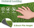 Artificial Grass Fake Grass Lawn Turf 1 ft x 59 ft, GL Realistic Synthetic Pet - Image 2