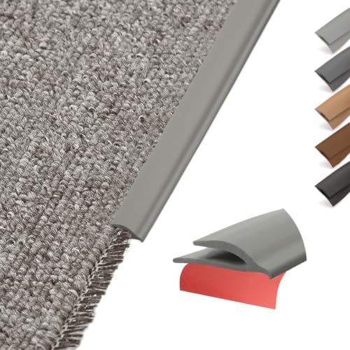 Carpet Edge Trim Binding Rug Edge Protector Thin Rugs Gray 6.6FT by Unknown