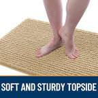 OLANLY Dog Door Mat for Muddy Paws 40x32, Extra Absorbent Chenille Mud Mat - Image 3