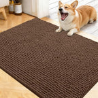 OLANLY Dog Door Mat for Muddy Paws 40x32, Extra Absorbent Chenille Mud Mat by OLANLY