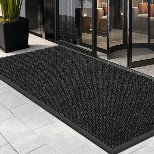 3'X18' Commercial Doormats, Thick Heavy-duty Custom Rubber Door Mat Outside by Gotohipi