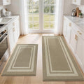 COSY HOMEER Kitchen Rugs Sets of 2 Non-Slip Washable by COSYHOMEER