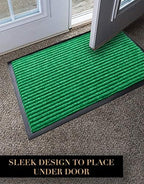 LuxUrux Striped Green Door Mat 2-Pack - Image 6