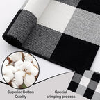 OLANLY Fall Door Mat, Buffalo Plaid Rug - Image 5